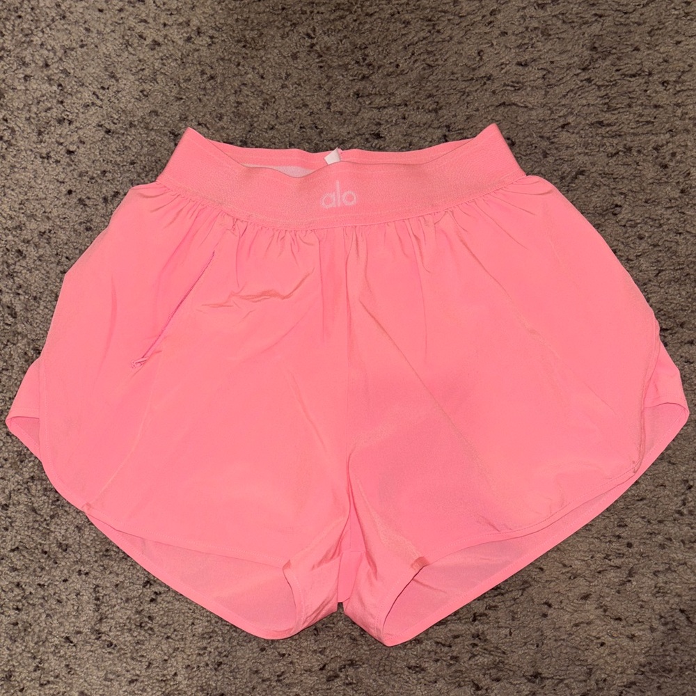 ALO Yoga Women's Neon Bubblegum match point Shorts